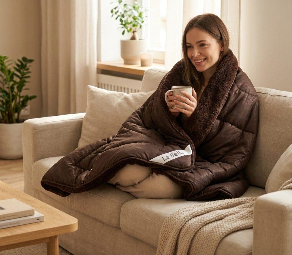 Ковдра МЕХ 3в1 / Шоколад